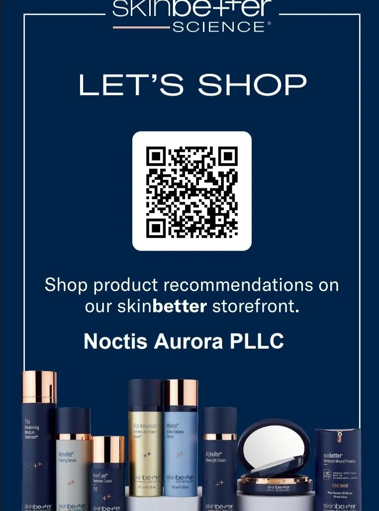 Skinbetter Science flyer: Let’s shop, product recommendations on our Skinbetter storefront